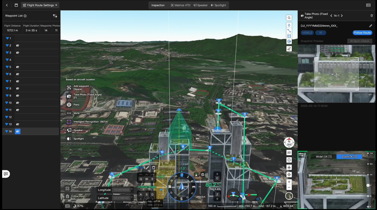 DJI FlightHub 2 - oprogramowanie do planowania lotu drona i zarządzania flotą dronów