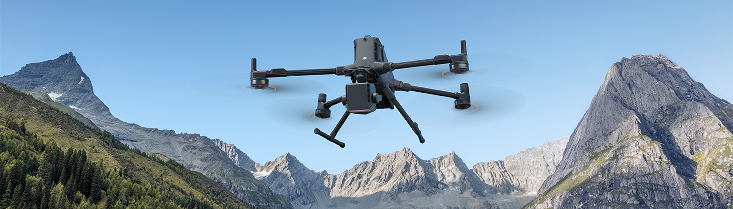 DJI Zenmuse L3 skaner LiDAR z drona DJI Matrice 400